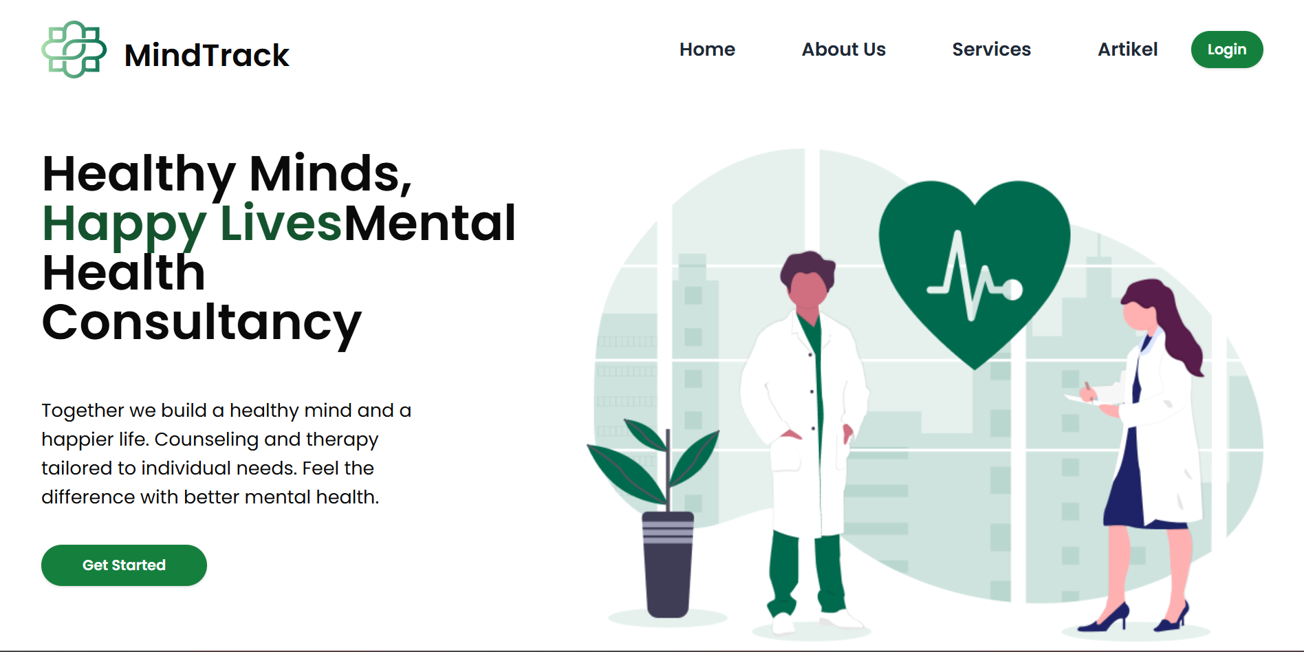Tangkapan Layar Proyek Mental Health Monitor